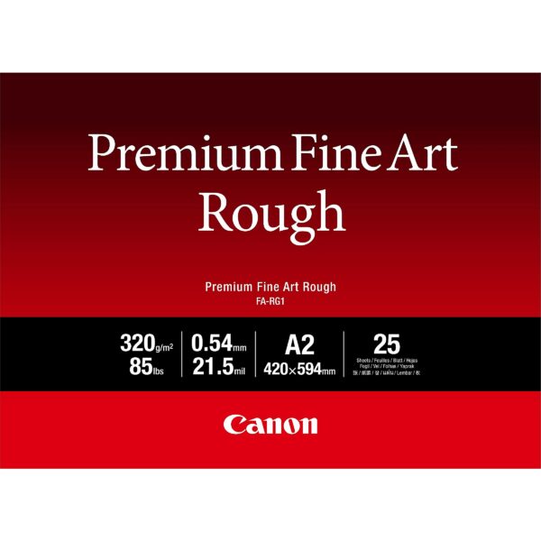 Canon PREMIUM FINEART ROUGH A2 25 SHEETS FINE ART PAPER 4562C005 4549292170412