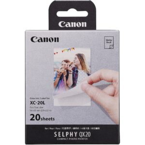 Canon photo paper + ink cartridge XC-20L 54x85mm 20 sheets 6755C002 4549292238488