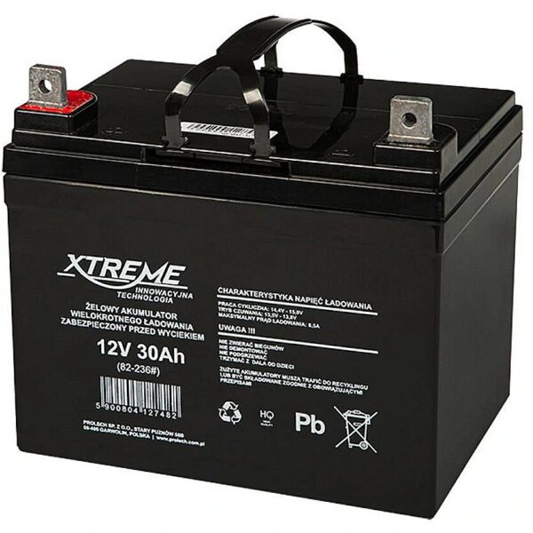 Blow Gel battery 12V 30Ah XTREME 82-236# 5900804127482