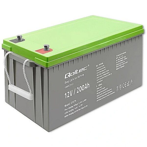 Qoltec Deep cycle gel battery 12V