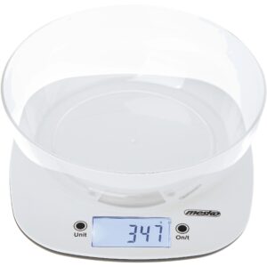 Adler Kitchen Scale with a bowl | MS 3179w | Graduation 1 g | Display type LCD | White MS 3179w 5905575903501