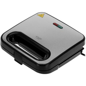 Adler Sandwich Maker | AD 3076 | 1000 W | Number of plates 1 | Black/Silver AD 3076 5905575904935