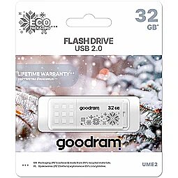 Goodram Zibatmiņa GoodRam USB UME2 32GB WINTER White UME2-0320W0R11-WI 5908267963838