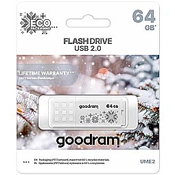 Goodram Zibatmiņa GoodRam USB UME2 64GB WINTER White UME2-0640W0R11-WI 5908267963845