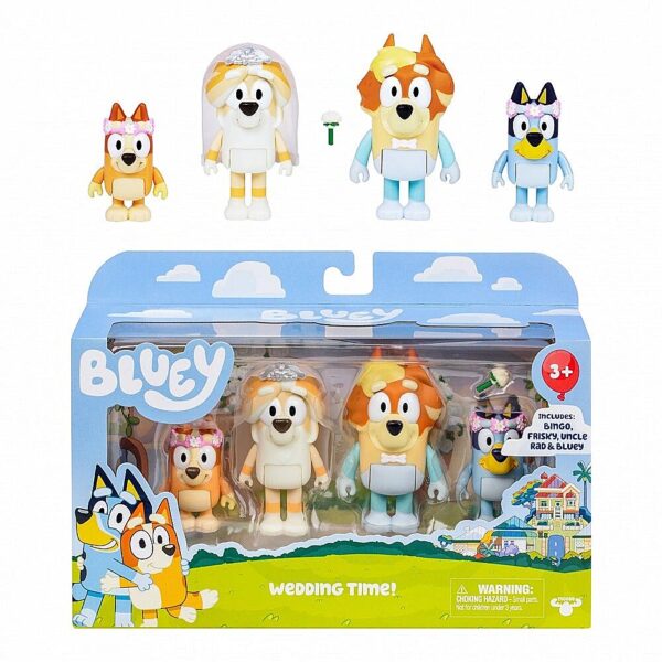 Tm Toys Figures set Bluey 4-pcak BLU17590 630996175903