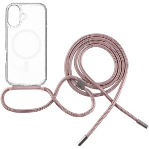 Fixed | MagPure Neck | Back Cover with Lanyard | Apple | iPhone 16 | TPU | Clear