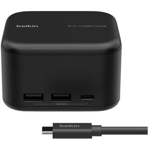 Belkin Stacja Dokująca GaN 6w1 USB-A USB-C Eth HDMI PD INC018vfBK 0745883866335