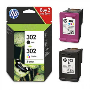 HP 302 Combo Tintes kārtridži  Melns / Krāsains X4D37AE 190780475898