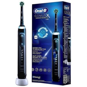 Oral-B | Electric Toothbrush | Genius X | Rechargeable | For adults | Number of brush heads included 1 | Number of teeth brushing modes 6 | Midnight Black Genius X Midnight Black 4210201396888