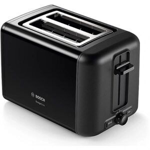 Bosch | DesignLine Toaster | TAT3P423 | Power 970 W | Number of slots 2 | Housing material Stainless steel | Black TAT3P423 4242005188635