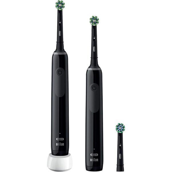 Oral-B Electric Toothbrush | Pro 3 3900 Black Edition Duopack | Rechargeable | For adults | Number of brush heads included 3 | Number of teeth brushing modes 3 | Black Pro 3 3900 Black Edition 8006540760215