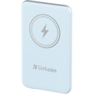 Verbatim MAG WIREL POWER BANK 5000 BLUE CHARGEN GO POWERBANK 5000 BLUE 32242 0023942322429