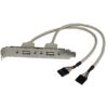 Startech USB FEMALE SLOT PLATE ADAPTER . USBPLATE 0065030778886