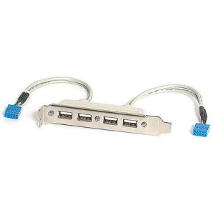 Startech 4 PORT USB SLOT PLATE ADAPTER . USBPLATE4 0065030797092