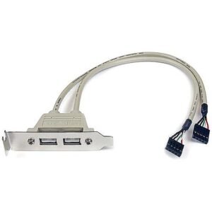 Startech 2 PORT USB SLOT PLATE ADAPTER . USBPLATELP 0065030831772