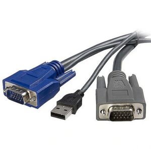 Startech 10 FT USB VGA 2-IN-1 KVM CABLE . SVUSBVGA10 0065030832380