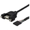 Startech PANEL MOUNT USB CABLE . USBPNLAFHD1 0065030835428