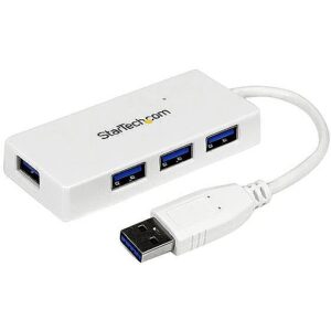 Startech WHITE 4 PORT MINI USB 3.0 HUB . ST4300MINU3W 0065030850957