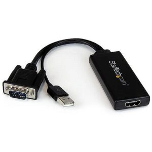 Startech VGA TO HDMI ADAPTER W/ AUDIO . VGA2HDU 0065030854962