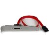 Startech 18 INCH SATA TO ESATA PLATE . ESATAPLT18IN 0065030858984