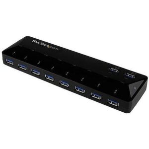 Startech 10-PT USB 3.0 HUB W/ CHARGING 2X1.5A CHARGE AND SYNC PORTS ST103008U2C 0065030861731