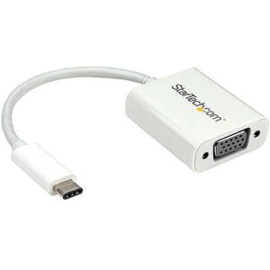 Startech USB-C TO VGA ADAPTER - WHITE . CDP2VGAW 0065030862769