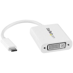 Startech USB-C TO DVI ADAPTER - WHITE USB-C DVI VIDEO CONVERTER-WHITE CDP2DVIW 0065030863353