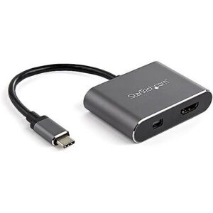 Startech USB C TO HDMI OR MDP ADAPTER HDMI OR MINI DP HDR 4K 60 CDP2HDMDP 0065030884365