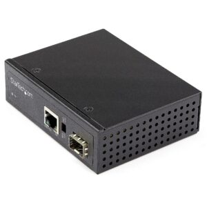 Startech 60 WATT POE+ FIBER TO ETHERNET MEDIA CONVERTER IMC1GSFP60W 0065030889636