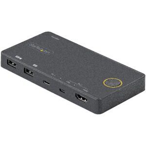 Startech 2 PORT HYBRID USB-C KVM SWITCH KVM SWITCH - 4K 60HZ HDMI 2.0 SV221HUC4K 0065030891820