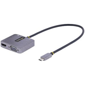 Startech USB C VIDEO ADAPTER 4K 60HZ 4K 60HZ 3.5MM AUDIO 100W PD 122-USBC-HDMI-4K-VGA 0065030895590