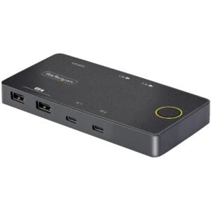 Startech USB-C KVM SWITCH 4K 60HZ 100W PD PASS-THROUGH C2-H46-UC2-PD-KVM 0065030897648