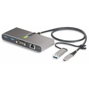 Startech USB-C/USB-A HUB - GBE - RS232 A HUB GB ETHERNET RS232 SERIAL 5G2A1SGBB-USB-C-HUB 0065030899284