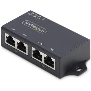 Startech 2-PORT GIGABIT POE INJECTOR 802.3AF/AT 10M/100M/1000M AF221CE-POE-INJECTOR 0065030911313