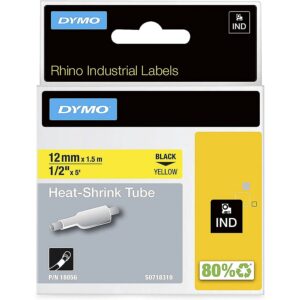 DYMO Rhino IND ORIGINAL heat shrink tubing 12mm x 1.5m