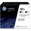 Hewlett Packard TONER CARTRIDGE 87X BLACK DUAL PACK CF287XD 0190780576083