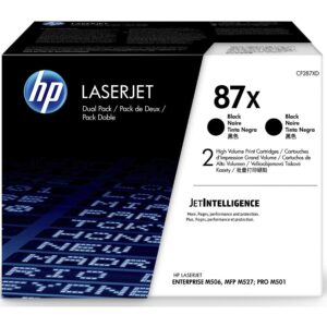 Hewlett Packard TONER CARTRIDGE 87X BLACK DUAL PACK CF287XD 0190780576083