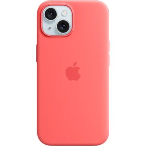 Apple iPhone 15 Silicone Case with MagSafe - Guava MT0V3ZM/A 0194253939429