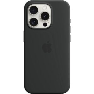 Apple iPhone 15 Pro Silicone Case with MagSafe - Black MT1A3ZM/A 0194253939788