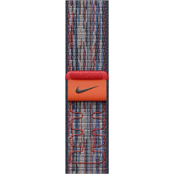 Apple 46MM BLUE/RED NIKE SPORT LOOP . MXU43ZM/A 0195949707667