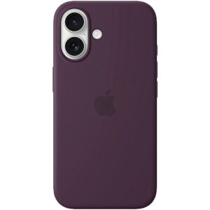 Apple iPhone 16 Silicone Case with MagSafe - Plum MYY43ZM/A 0195949885006