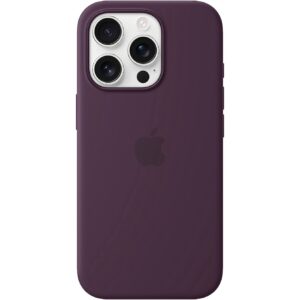 Apple iPhone 16 Pro Silicone Case with MagSafe - Plum MYYM3ZM/A 0195949885327