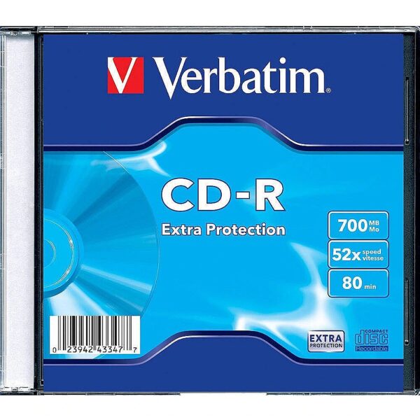 Verbatim CD-R Extra Protection 700MB 52x slim 023942433484 023942433484