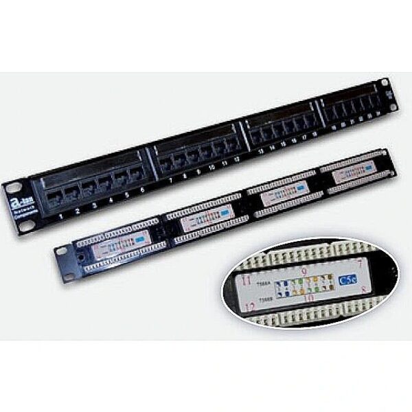 Alantec Patchpanel UTP 24 ports cat. 5e