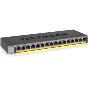 Netgear 16-PORT POE/POE+GB UNMGD SWITCH 76W                              IN GS116LP-100EUS 0606449133356