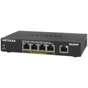 Netgear 5PT GE UNMANAGED SWCH W/ POE+ GS305P-200PES 0606449151404