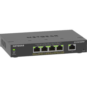 Netgear 5-PORT 1G POE+ SWITCH 120WATT SMART MGD PLUS                   IN GS305EPP-100PES 0606449153194