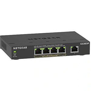 Netgear 5-PORT POE UM PLUS SWITCH 1X 1G 4X 1G POE PORT GS305P-300EUS 0606449164909