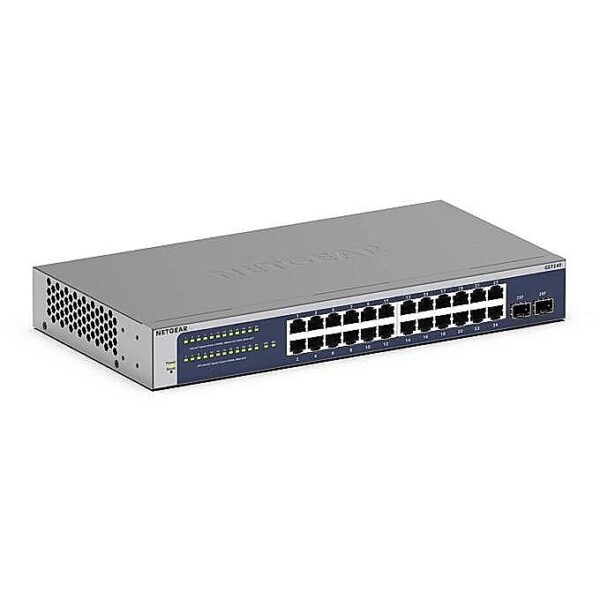 Netgear Switch Netgear GS724Tv6 26p  Managed Gigabit GS724T-600EUS 0606449169119