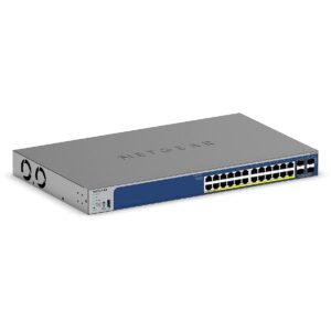 Netgear 24 PORT 1G SMART POE SWITCH 190W POE+ BUDGET 2X10G  2XSFP+ GS728TXP-300EUS 0606449171068